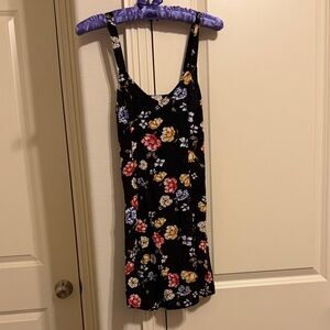 Garage Black Floral Mini Dress